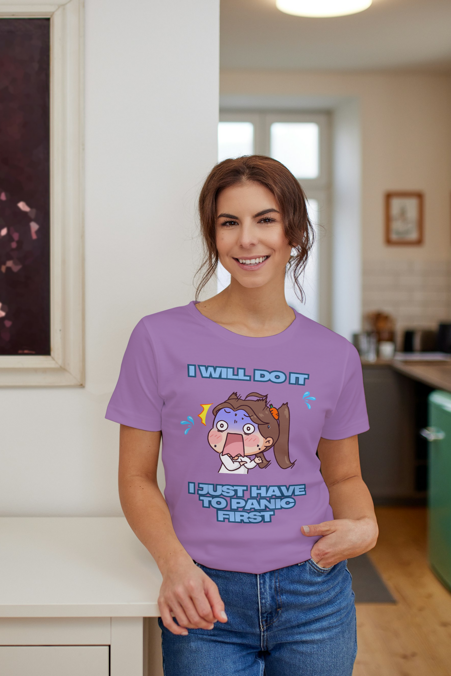 I will do it Graphic Women T-Shirt – Regular Fit, 100% Cotton, Soft & Durable Short-Sleeve Tee