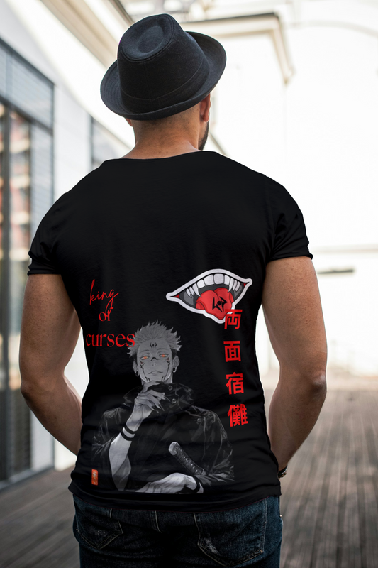 king of curses Graphic Men's T-Shirt – Regular Fit, 100% Cotton, Soft & Durable Short-Sleeve Tee