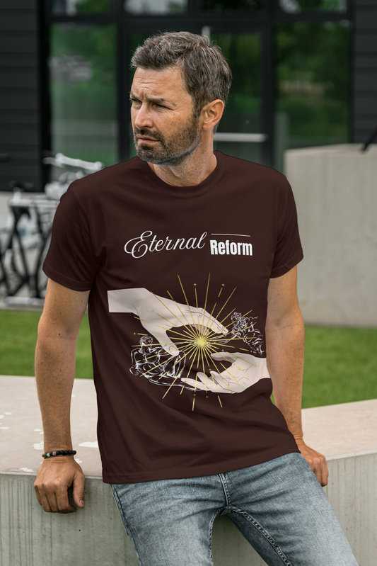 Eternal Reform Brown Unisex T-Shirt – Regular Fit, 100% Cotton, Soft & Durable Short-Sleeve Tee