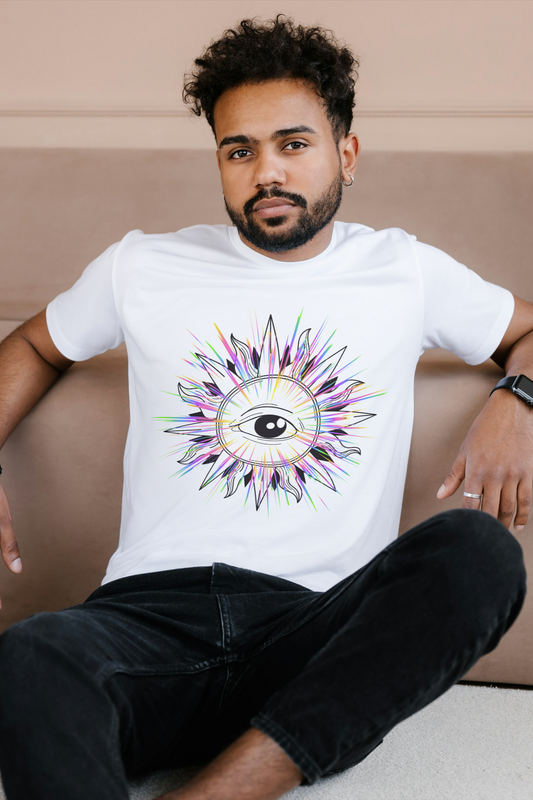 Eye Graphic Men's T-Shirt – Regular Fit, 100% Cotton, Soft & Durable Short-Sleeve Tee